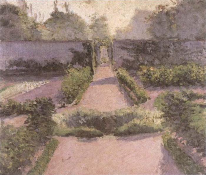 Gustave Caillebotte Kitchen Garden at Yerres Sweden oil painting art